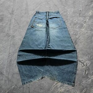Baggy Plugg Wide Leg Jnco Styl Skater Surf Y2k Vintage Jeans 34x30